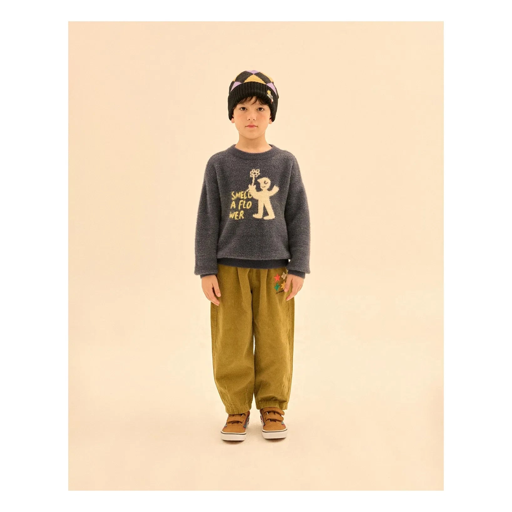 Jelly Mallow - Pantalón de terciopelo con estampado de estrellas | Zeytin