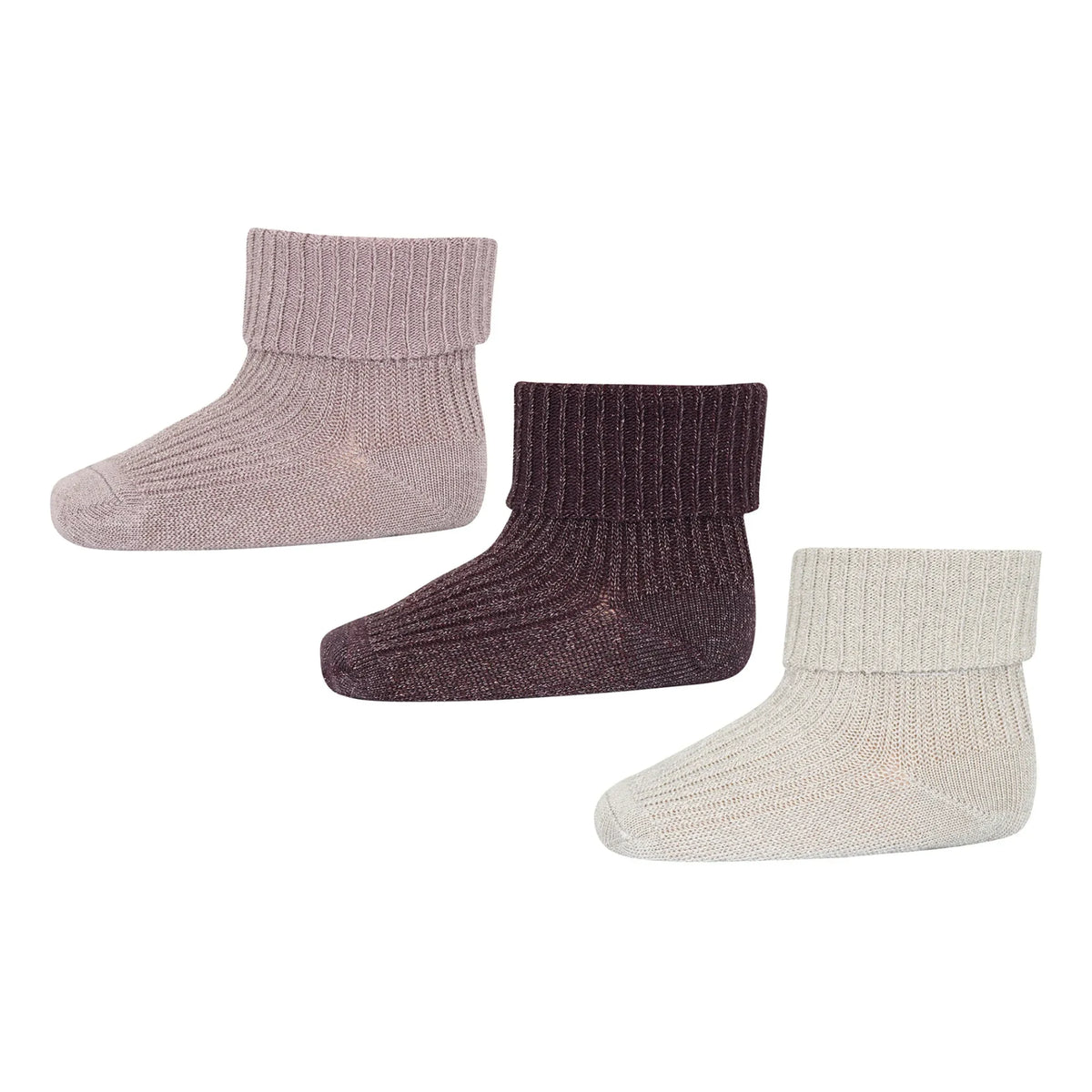 Mp Denmark - Ida Socks - Set de 3 pares | Púrpura
