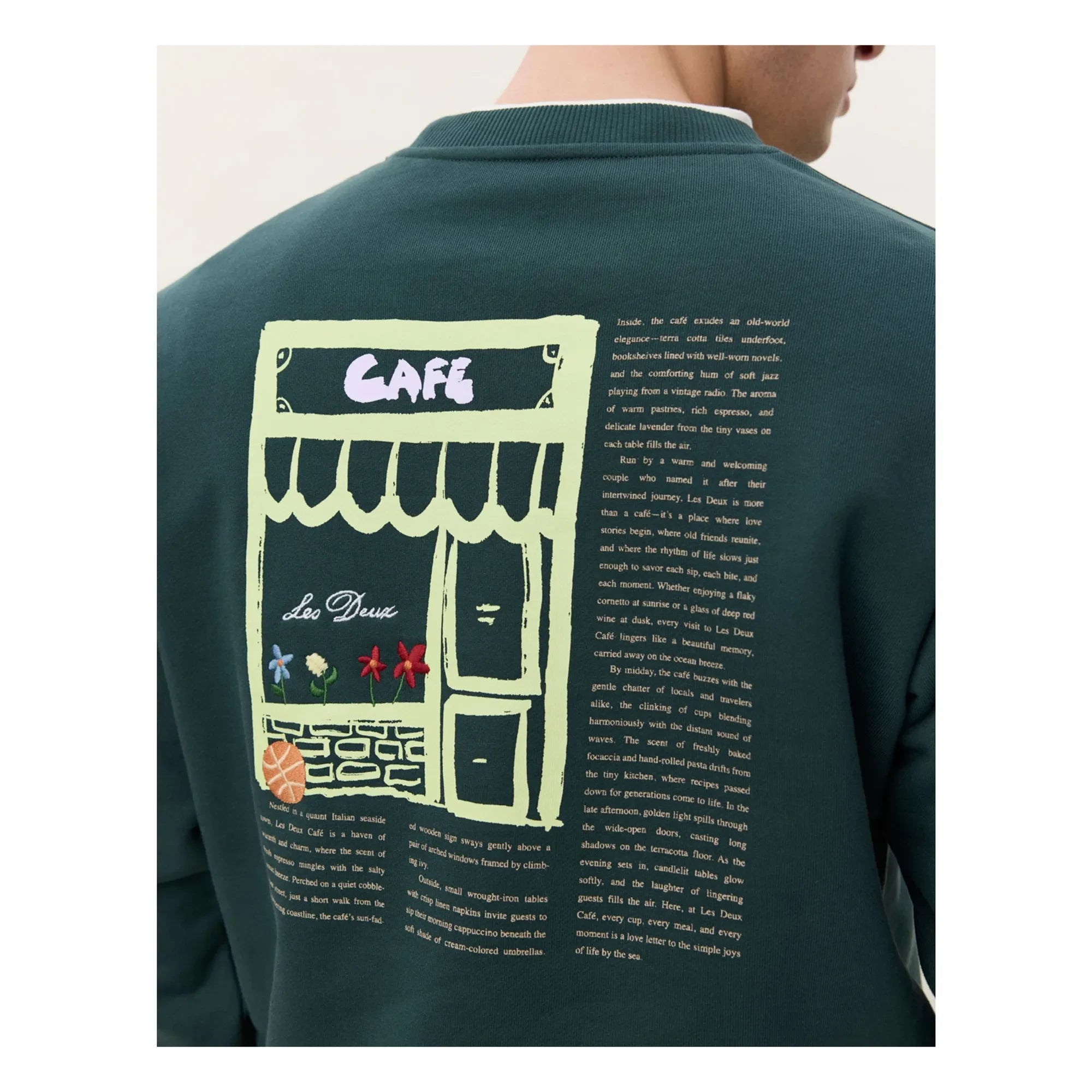 Les Deux - Sweat Café | Koyu yeşil