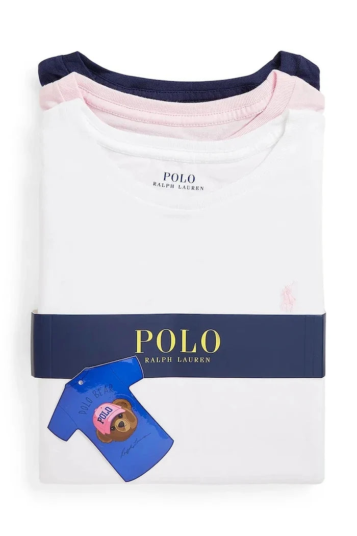 Camiseta de algodón para niños Polo Ralph Lauren (3 unidades)