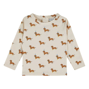 Emile et Ida - Camisetas de algodón orgánico con perros | Crudo