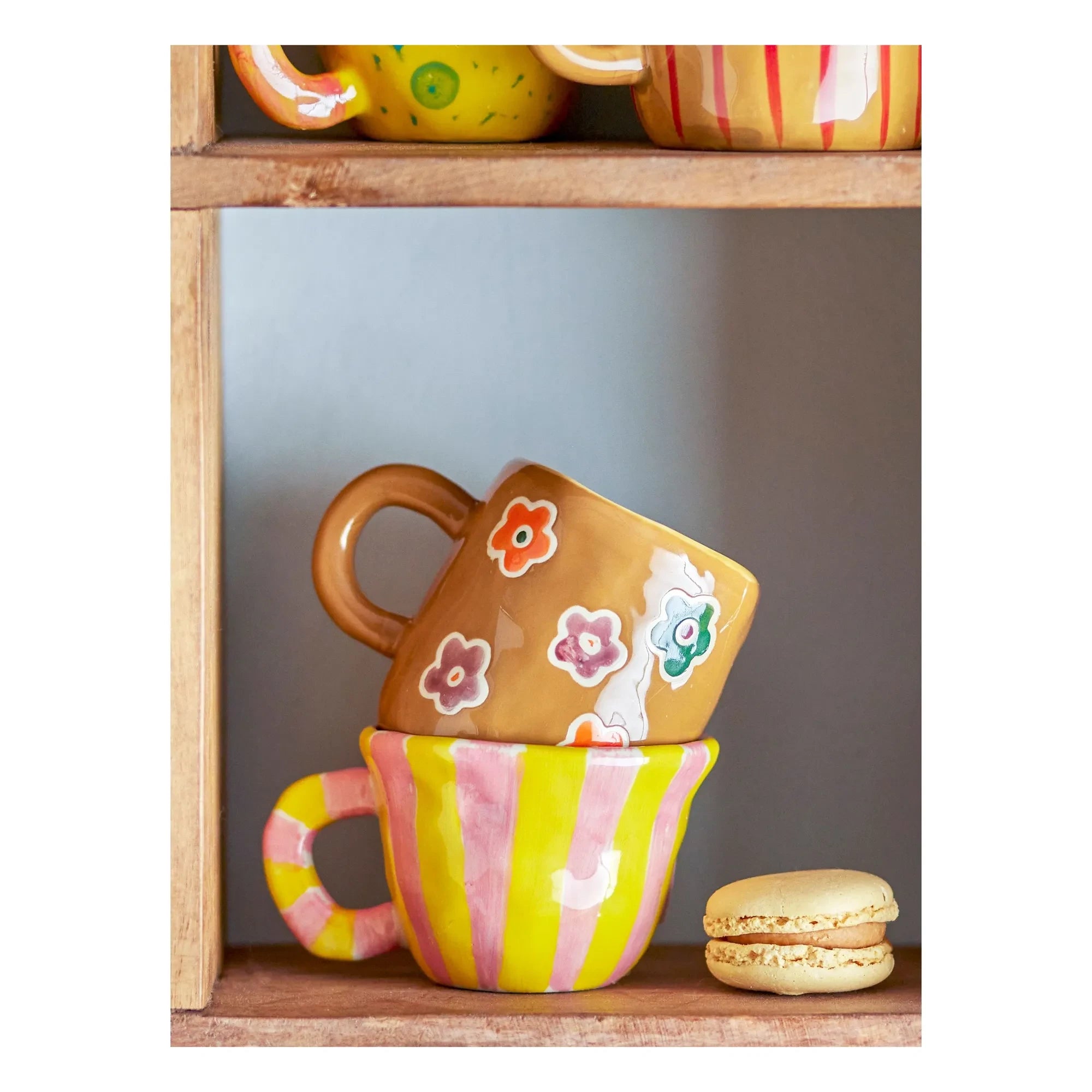 Bloomingville Mini - Taza de cerámica Nini | Rosa