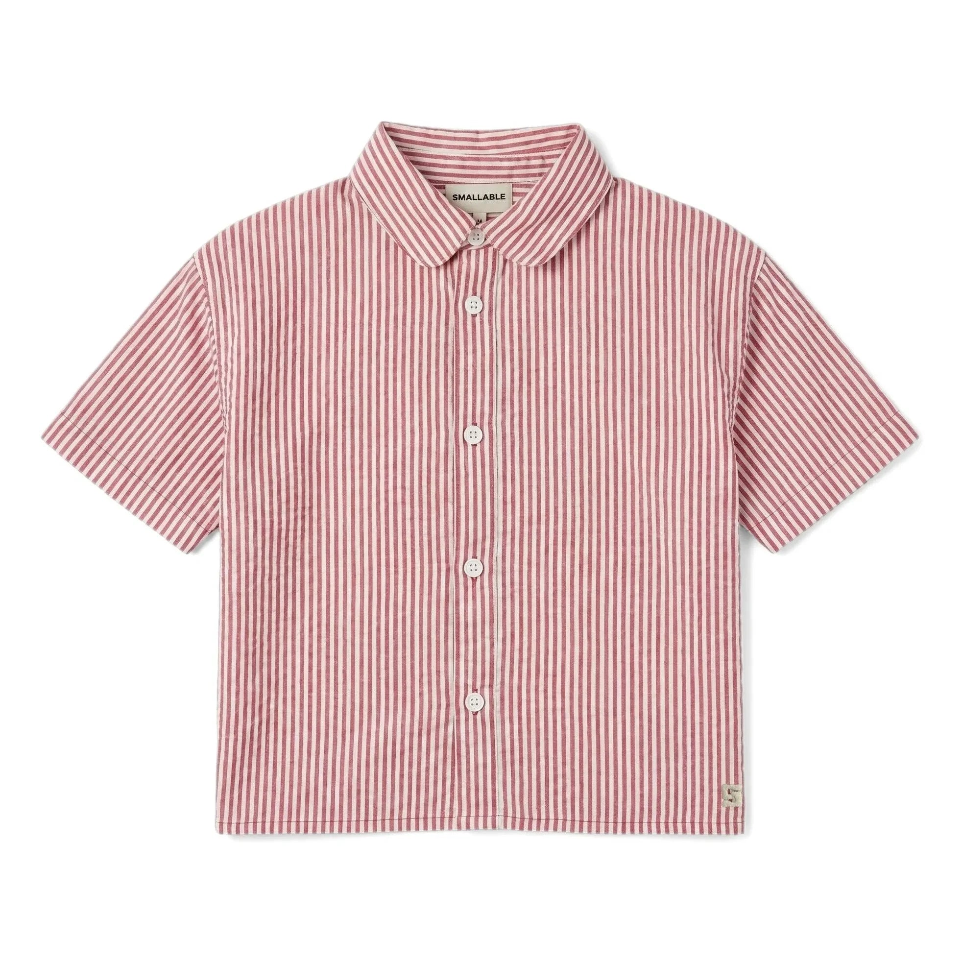 Smallable Kid - Camisa a rayas Sawyer | Rojo cereza