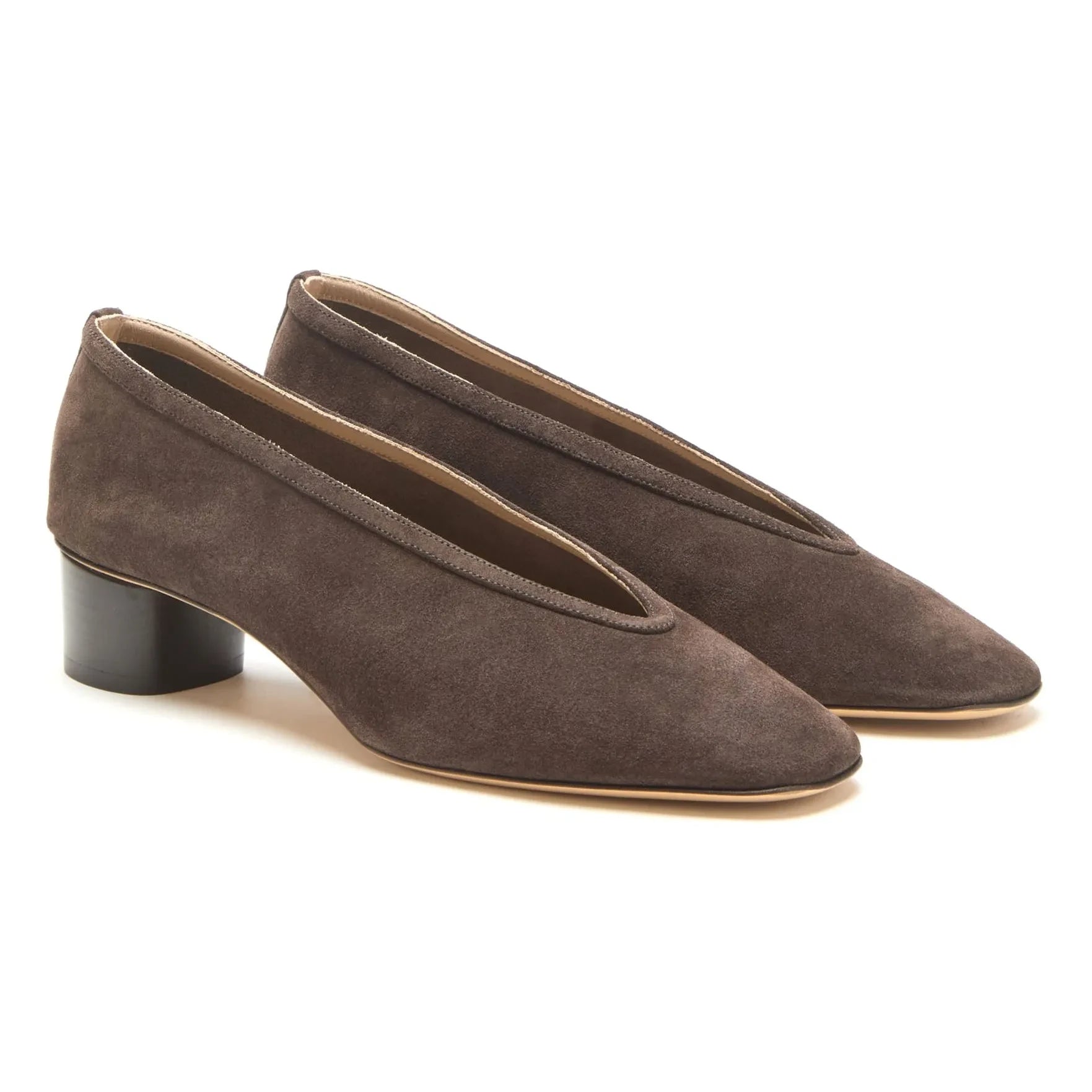 Le Monde Beryl - Zapatos de tacón Luna de ante | Marrón