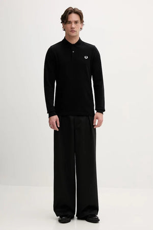 Blusa Fred Perry de algodón de manga larga