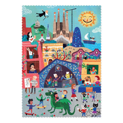 Londji - Puzzle de Noche/Día de Barcelona reversible