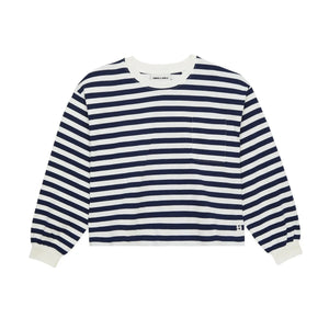 Smallable Kid - Sudadera Bloomy de rayas | Azul negro