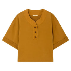 Sessùn - Camiseta Lift de algodón | Avellana