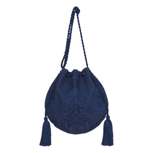 M.A.B.E. - Bolso bordado Averi | Azul marino
