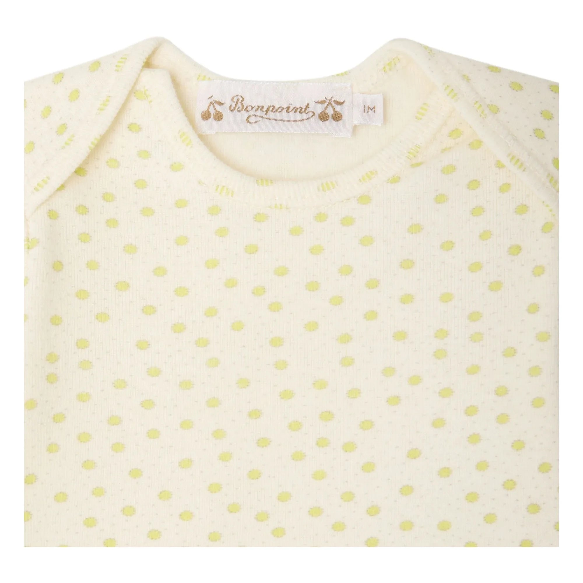 Bonpoint - Conjunto de camiseta y leggings de algodón orgánico Timi Pois | Crudo