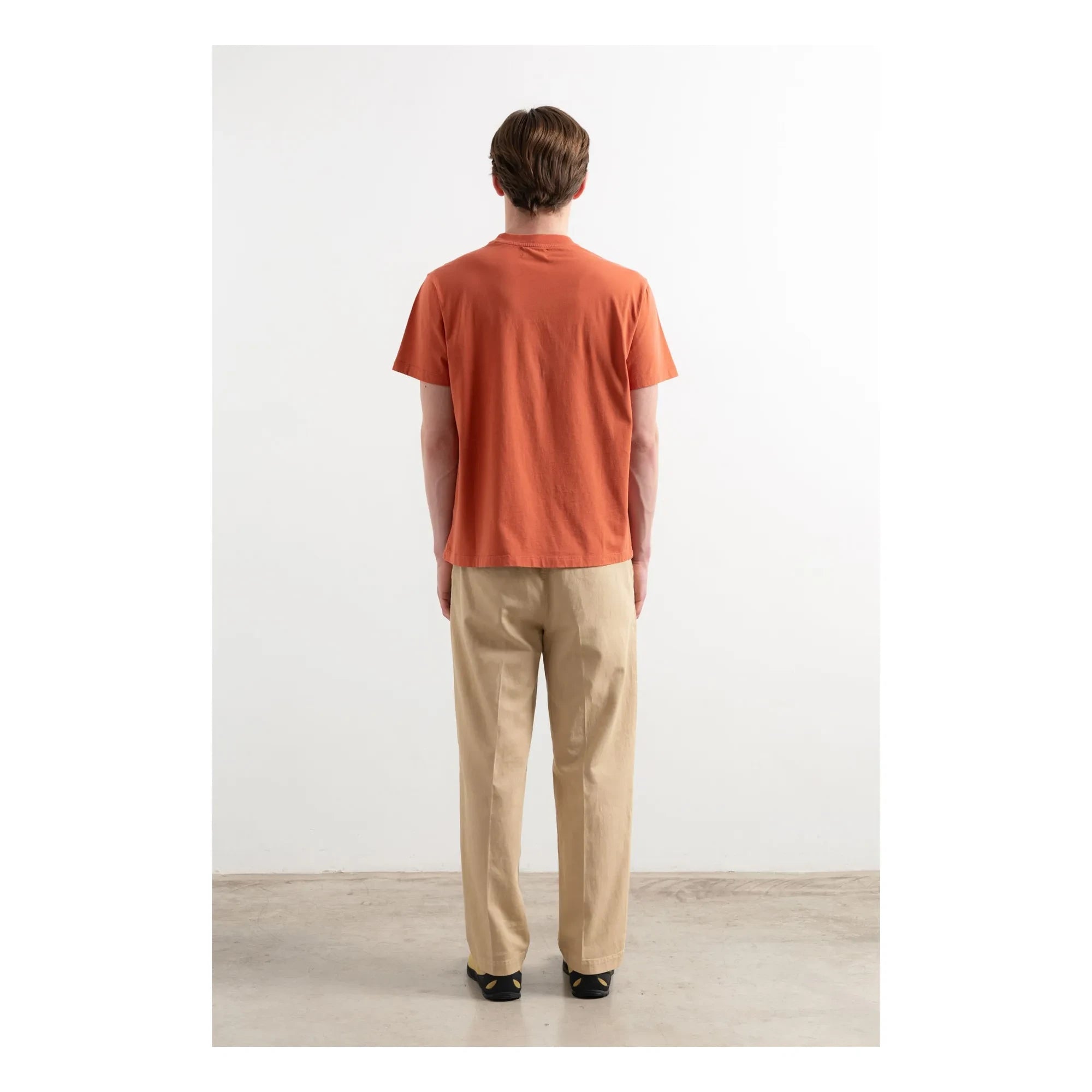 Edmmond Studios - Camiseta de algodón Lush | Ocre rojo