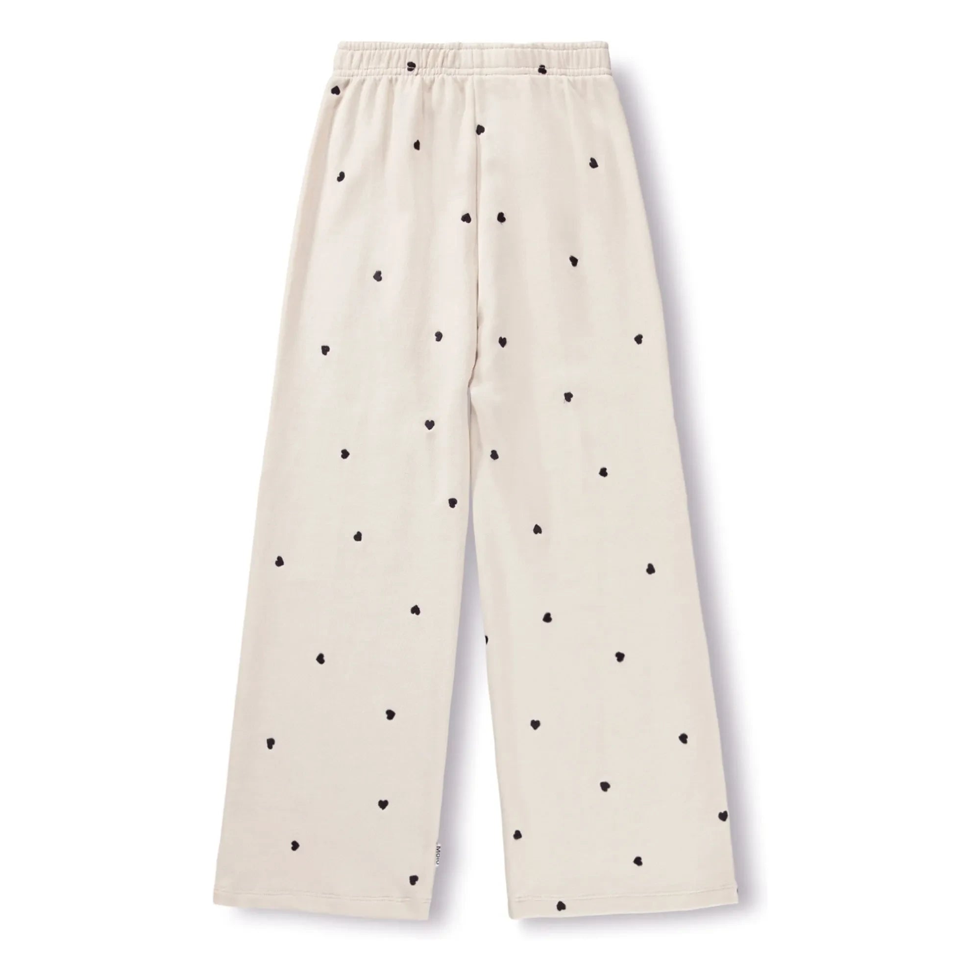 Molo - Anna Corazones Pantalones Jogger de Algodón Orgánico | Crudo
