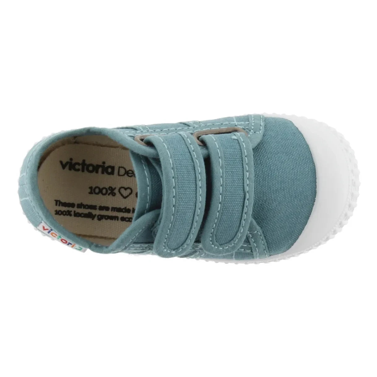 Victoria - Zapatillas deportivas de lona con velcro | Azul