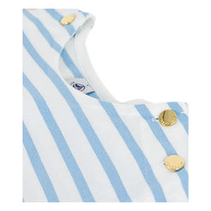Petit Bateau - Campanas con Botones de Rayas Azules
