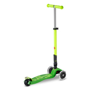 Patinete Micro - Maxi Plegable Neón LED | Verde