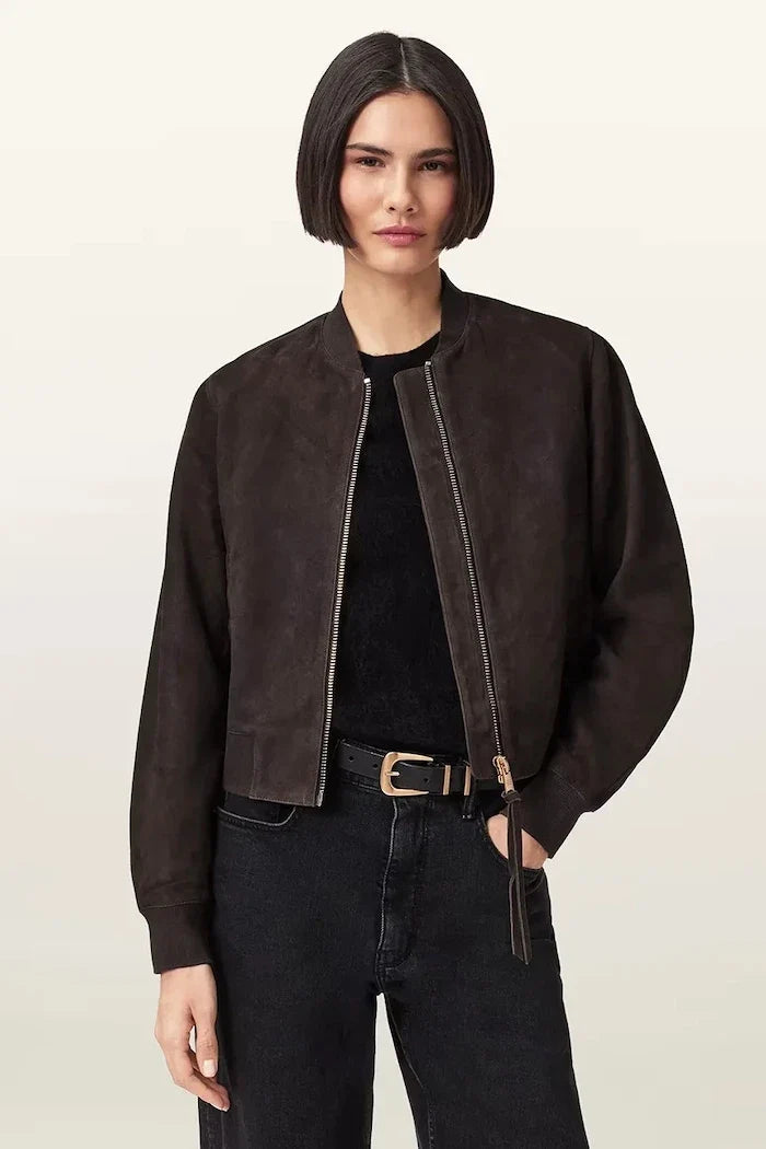 Chaqueta bomber de ante para mujer ORTEN de AllSaints