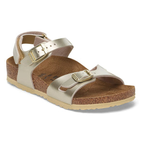 BIRKENSTOCK - Rio AS Kids Birko-Flor Kız Sandaletleri | Altın