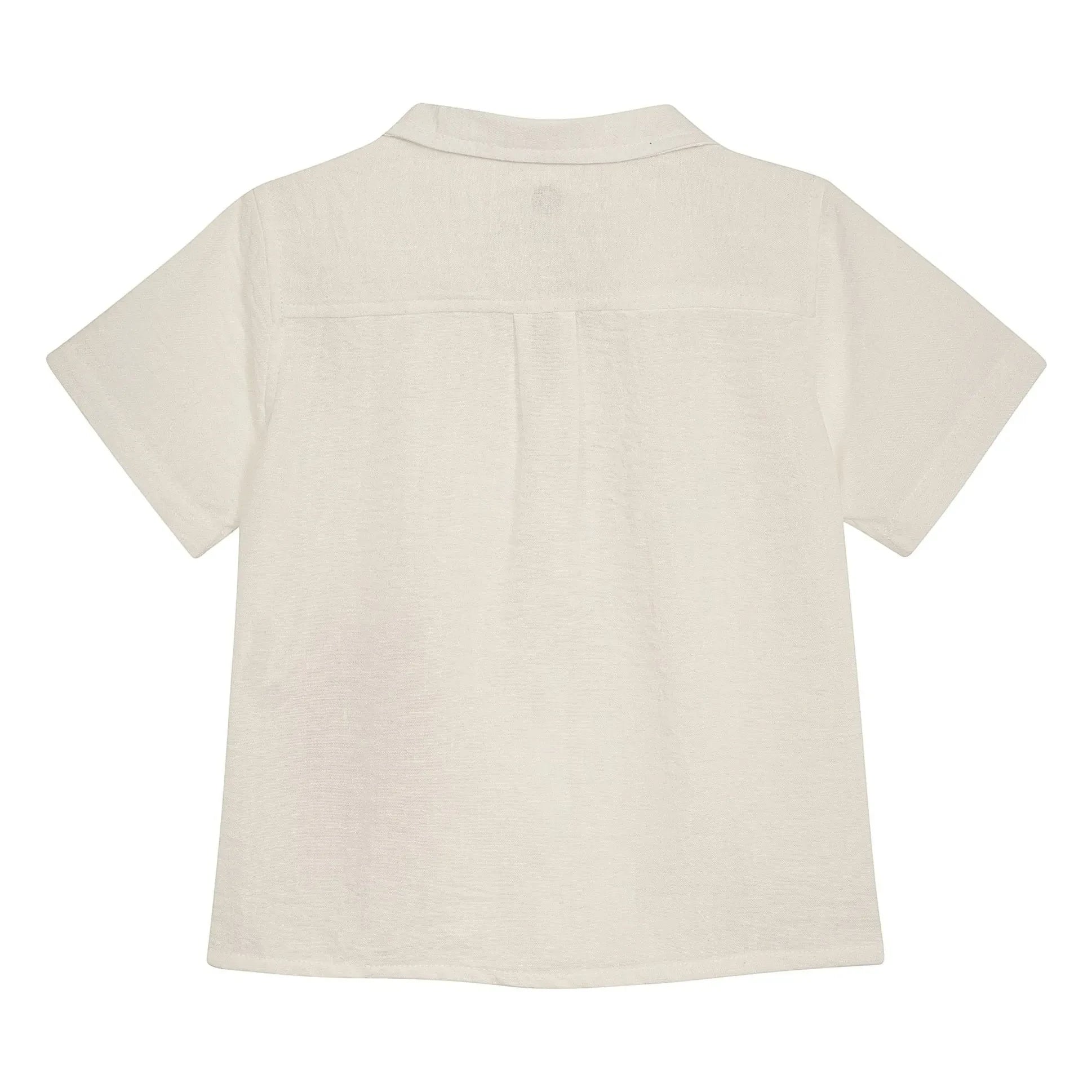 Pepita & Me - Guayabera Crab Camisa de manga corta | Crema