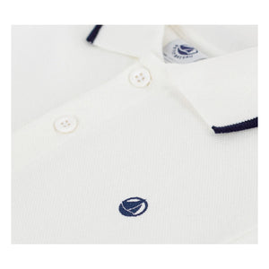 Petit Bateau - Polo de algodón orgánico | Blanco