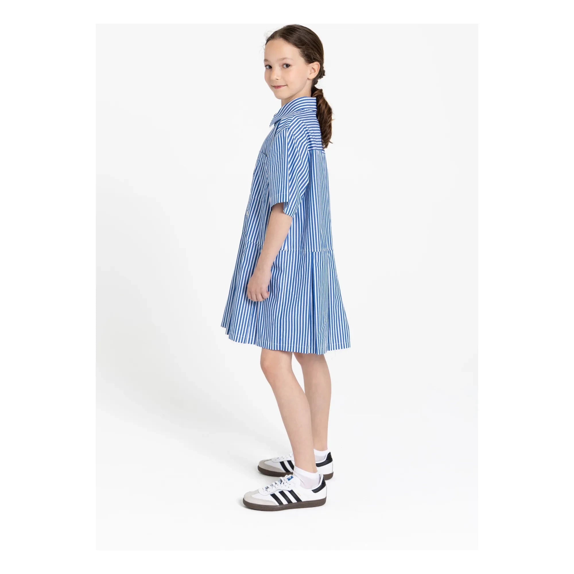 Finger in the nose - Vestido a rayas Dakota | Azul