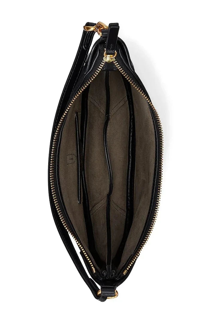 Bolso hobo de cuero Polo Ralph Lauren para mujer