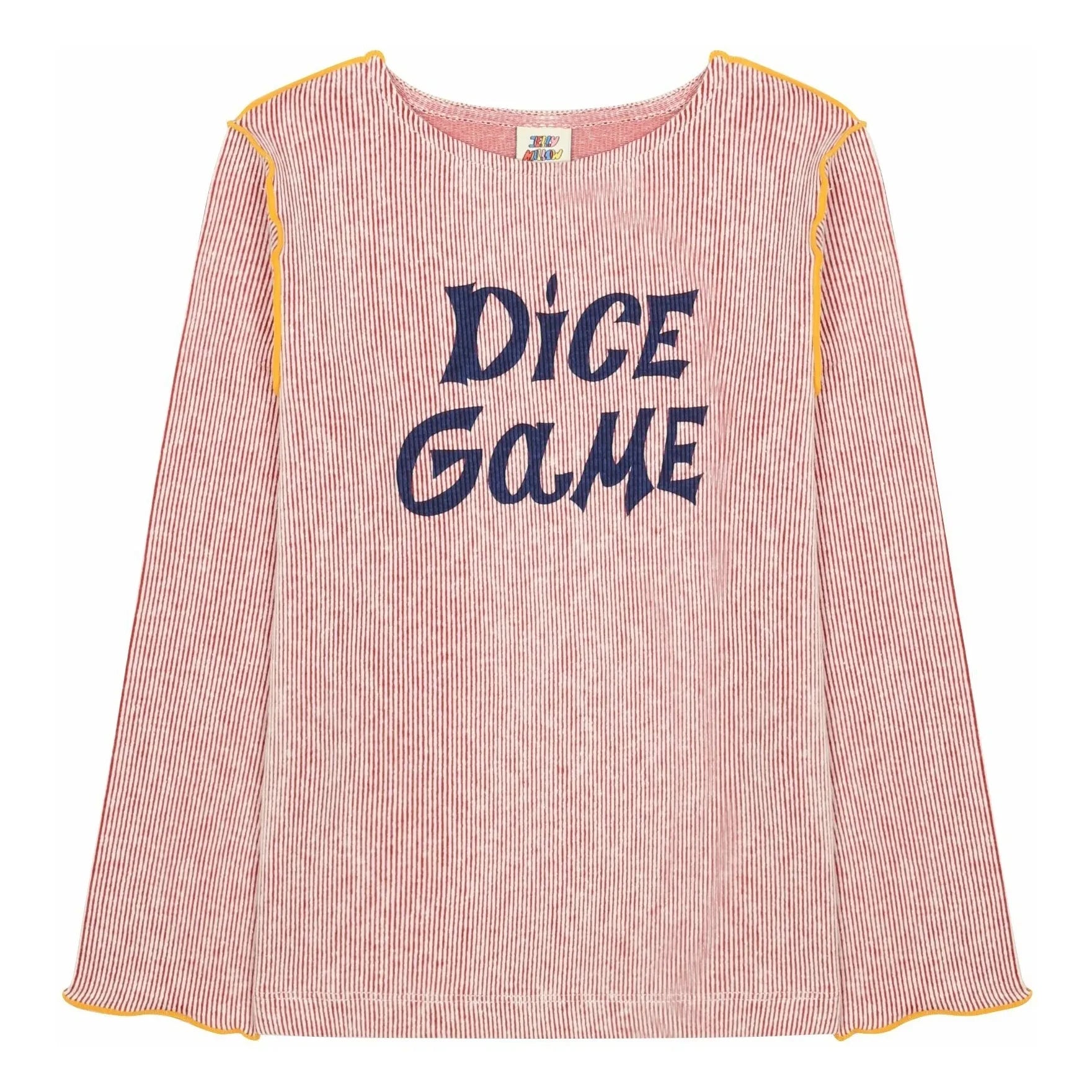 Jelly Mallow - Camiseta acanalada de juego de dados | Rojo