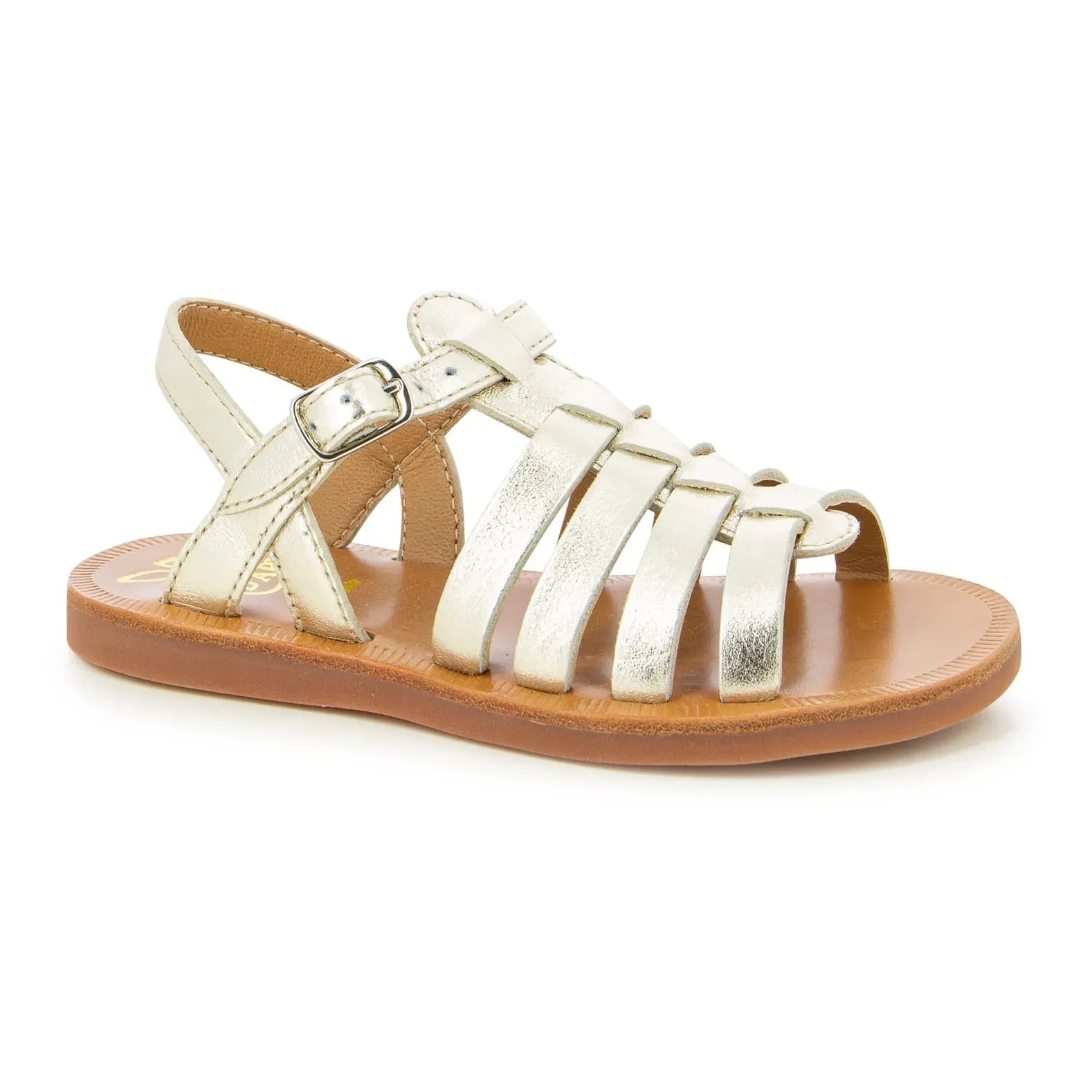 Pom d'Api - Sandalias con hebilla Plagette | Dorado