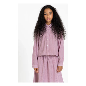Finger in the nose - Camisa Corta a Rayas | Rojo ladrillo
