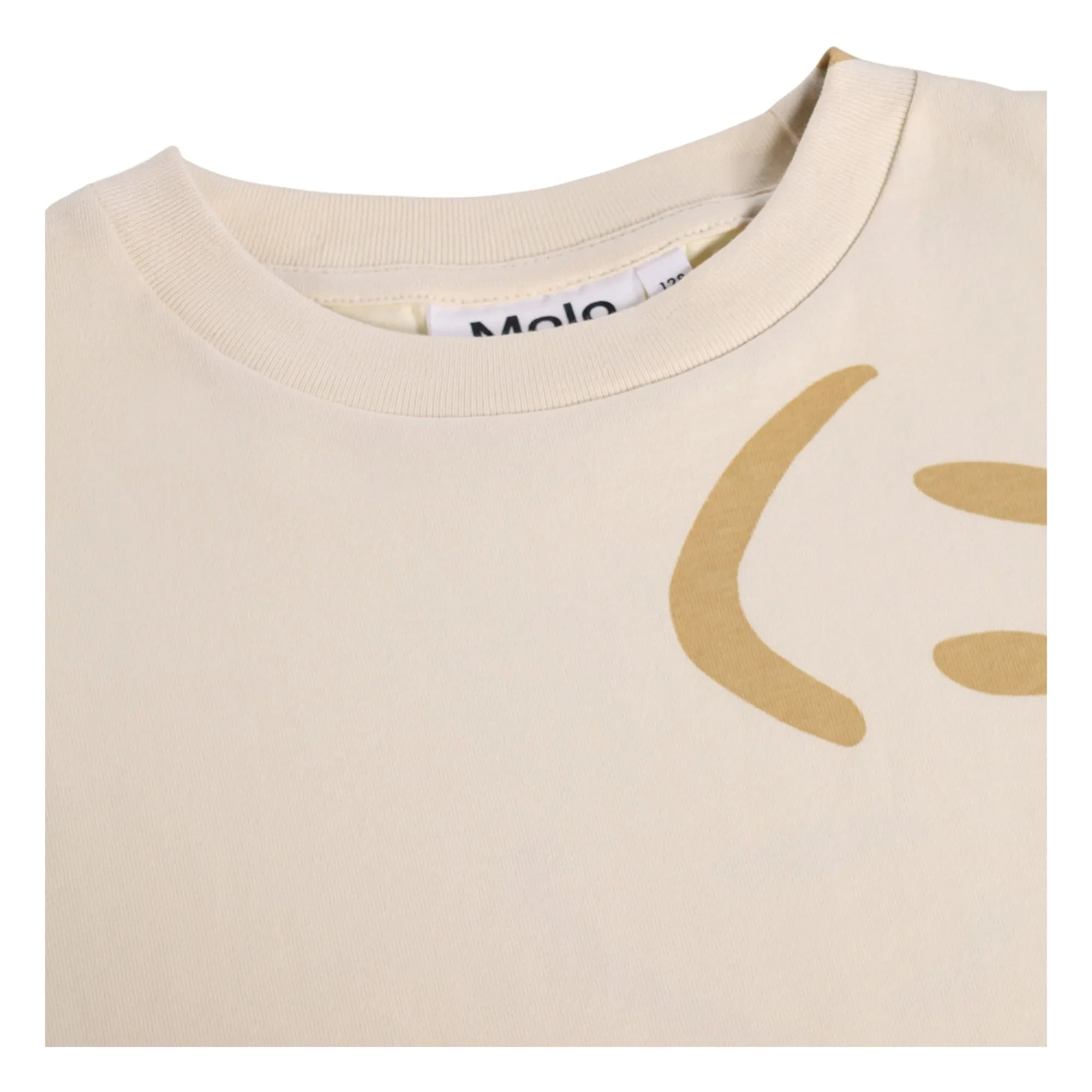 Molo - Camiseta de algodón orgánico Riley Smiles | Beige