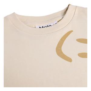 Molo - Camiseta de algodón orgánico Riley Smiles | Beige