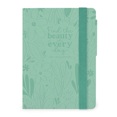 Legami - Cuaderno con Blank Pages y Funda Suave Monocromática - Jardín Botánico - Mi Cuaderno