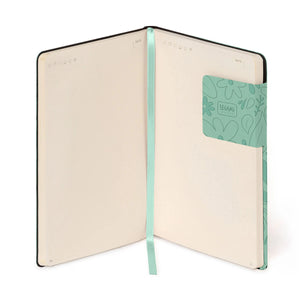 Legami - Cuaderno con Páginas en Blanco y Funda Suave Monocromática - Jardín Botánico - Mi Cuaderno