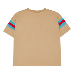 The Campamento - Camiseta Rayas Contraste | Camel