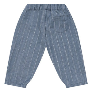 Donsje - Pantalones a rayas Mink | Denim azul