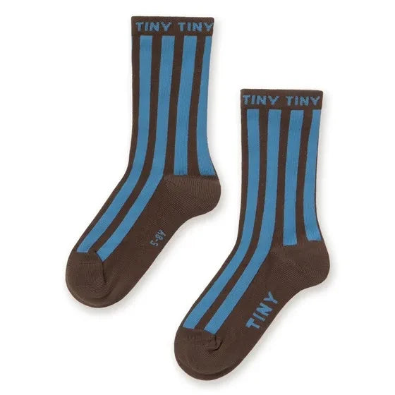 Tinycottons - Calcetines a rayas | Marrón
