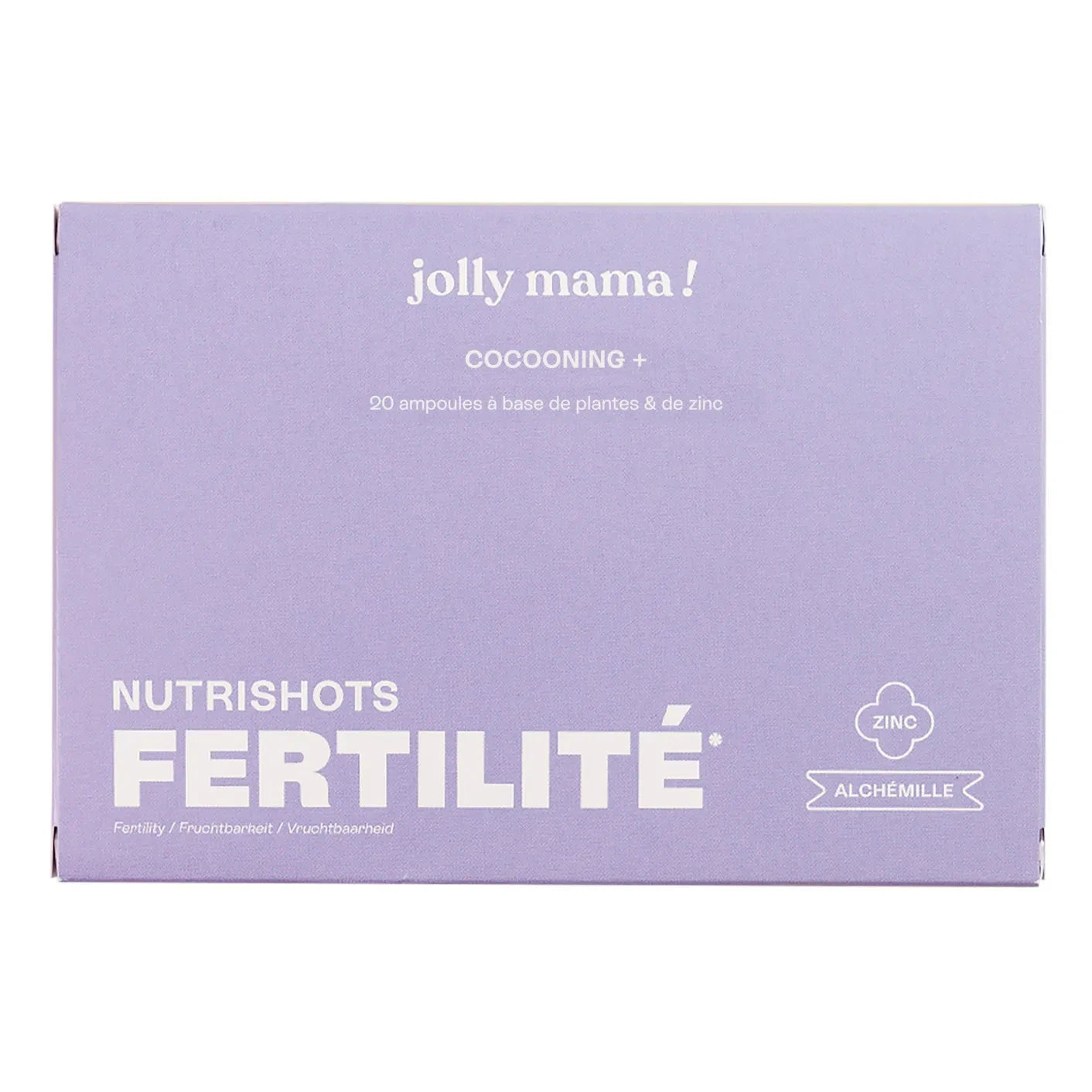 Jolly Mama - Nutrishots Boost Suplemento Alimenticio para la Fertilidad - 20 viales de 10 ml
