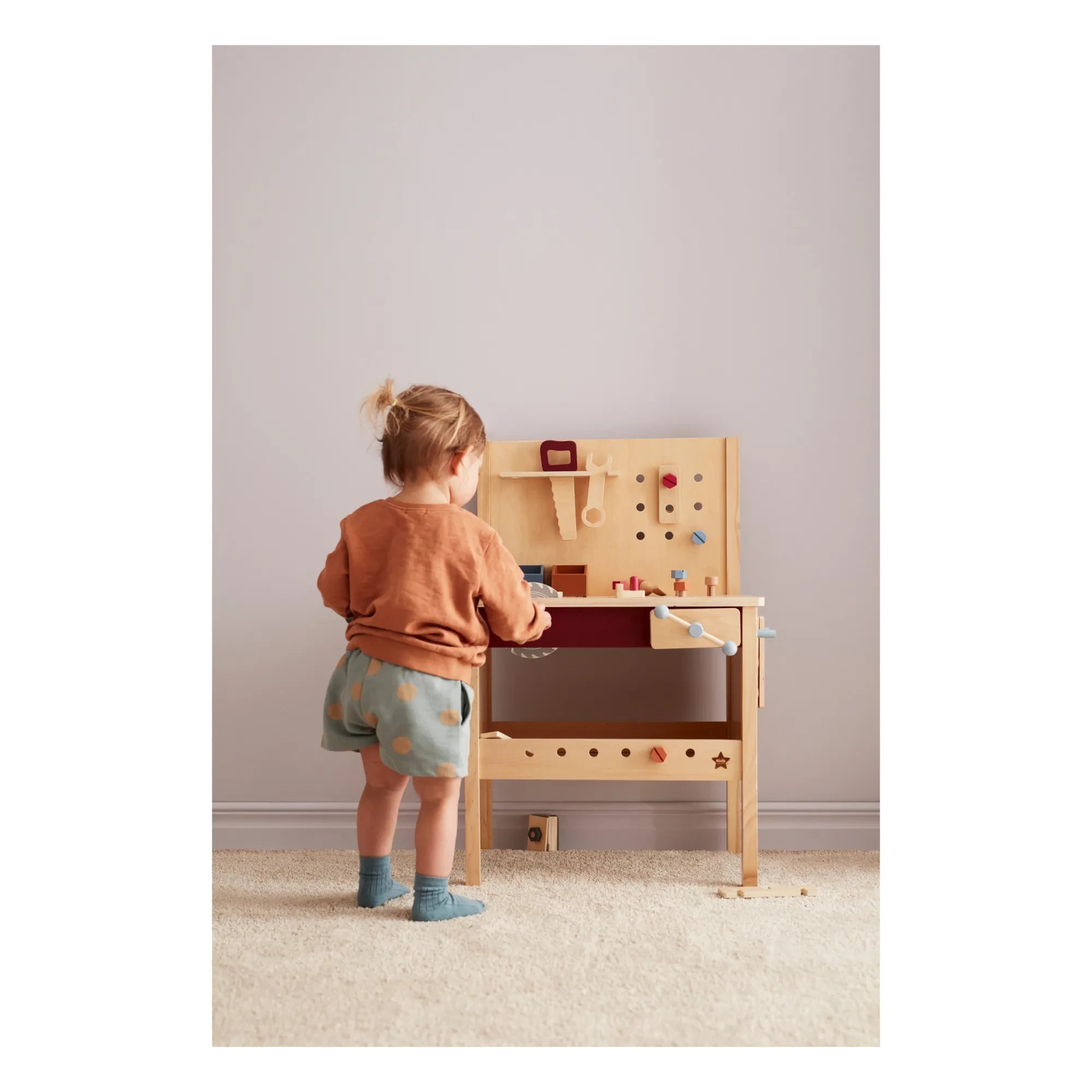 Kid's Concept - Banco de Trabajo de Madera y Accesorios