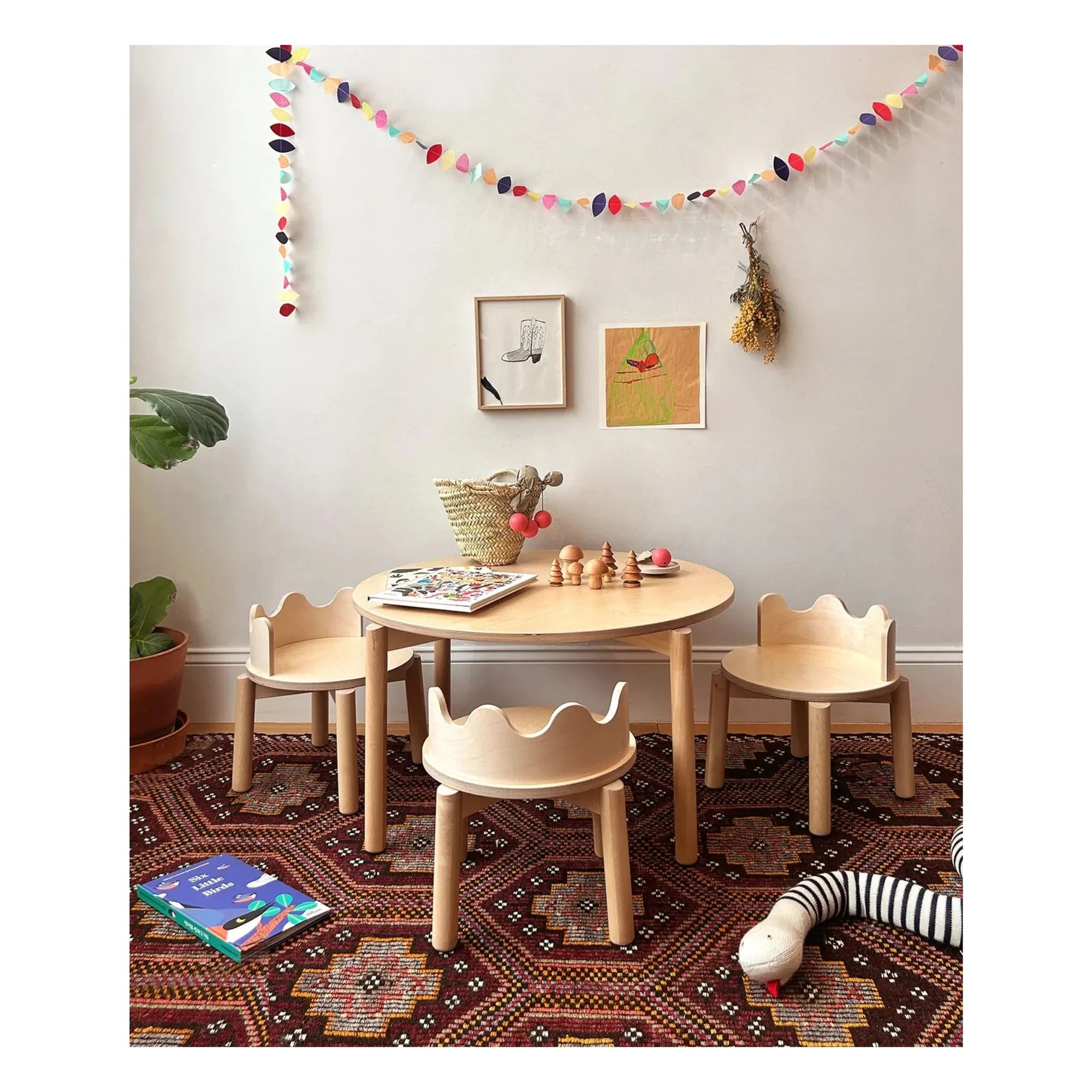 Oeuf NYC - Sillas Moss - Juego de 2 | Madera Clara