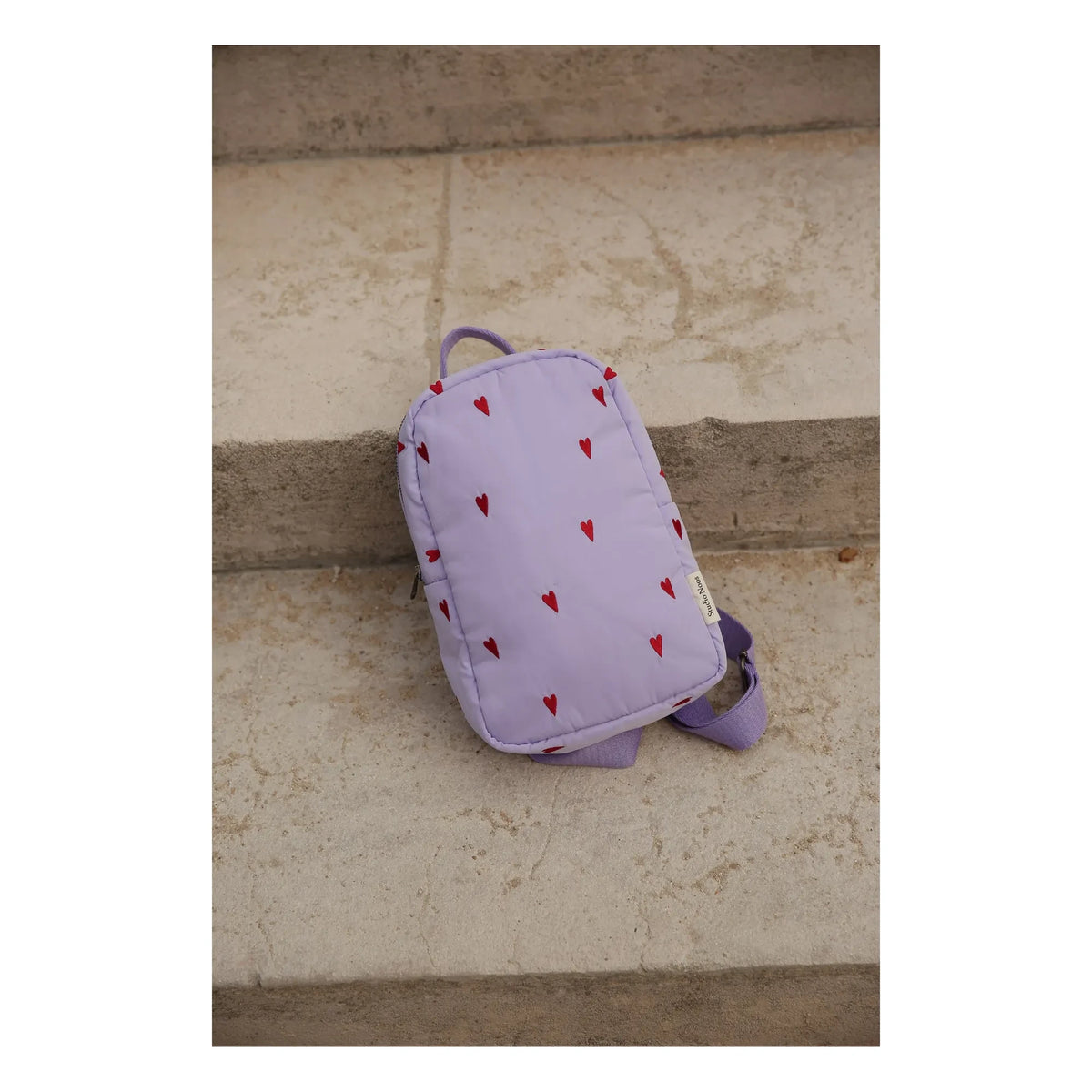 Studio Noos - Mochila Puffy Hearts | Lila