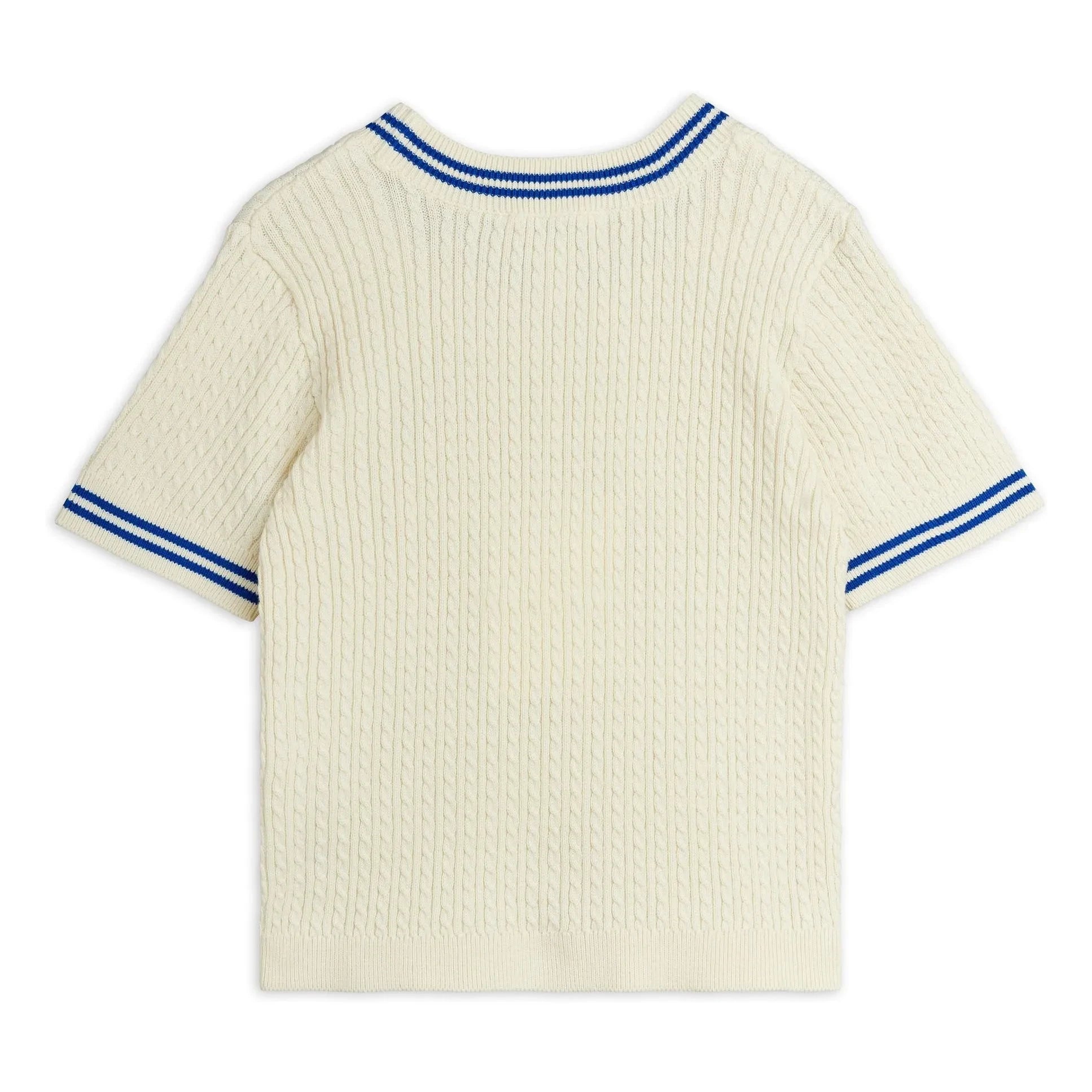 Mini Rodini - Camiseta de malla de algodón orgánico | Crudo