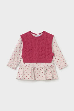 Vestido acampanado de algodón