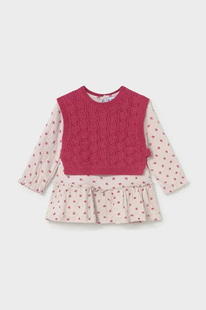 Vestido acampanado de algodón