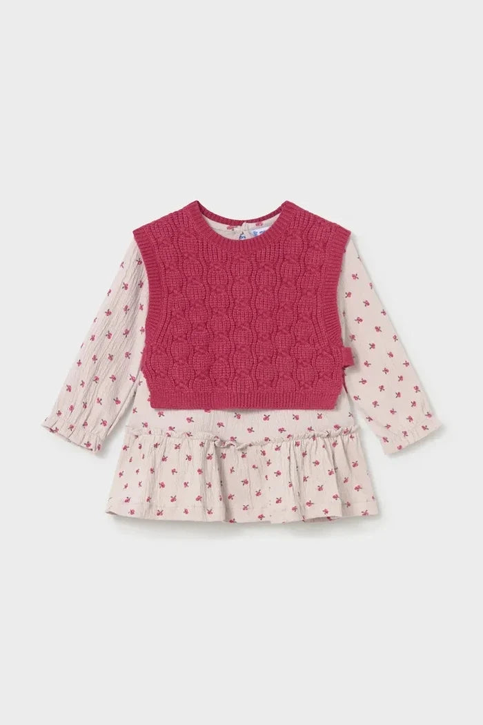 Vestido acampanado de algodón
