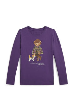 Blusa de manga larga de algodón para niños