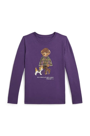 Blusa de manga larga de algodón para niños