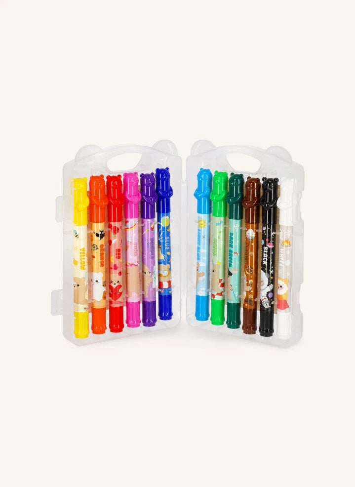 Legami - Set de 12 rotuladores Teddy Friends