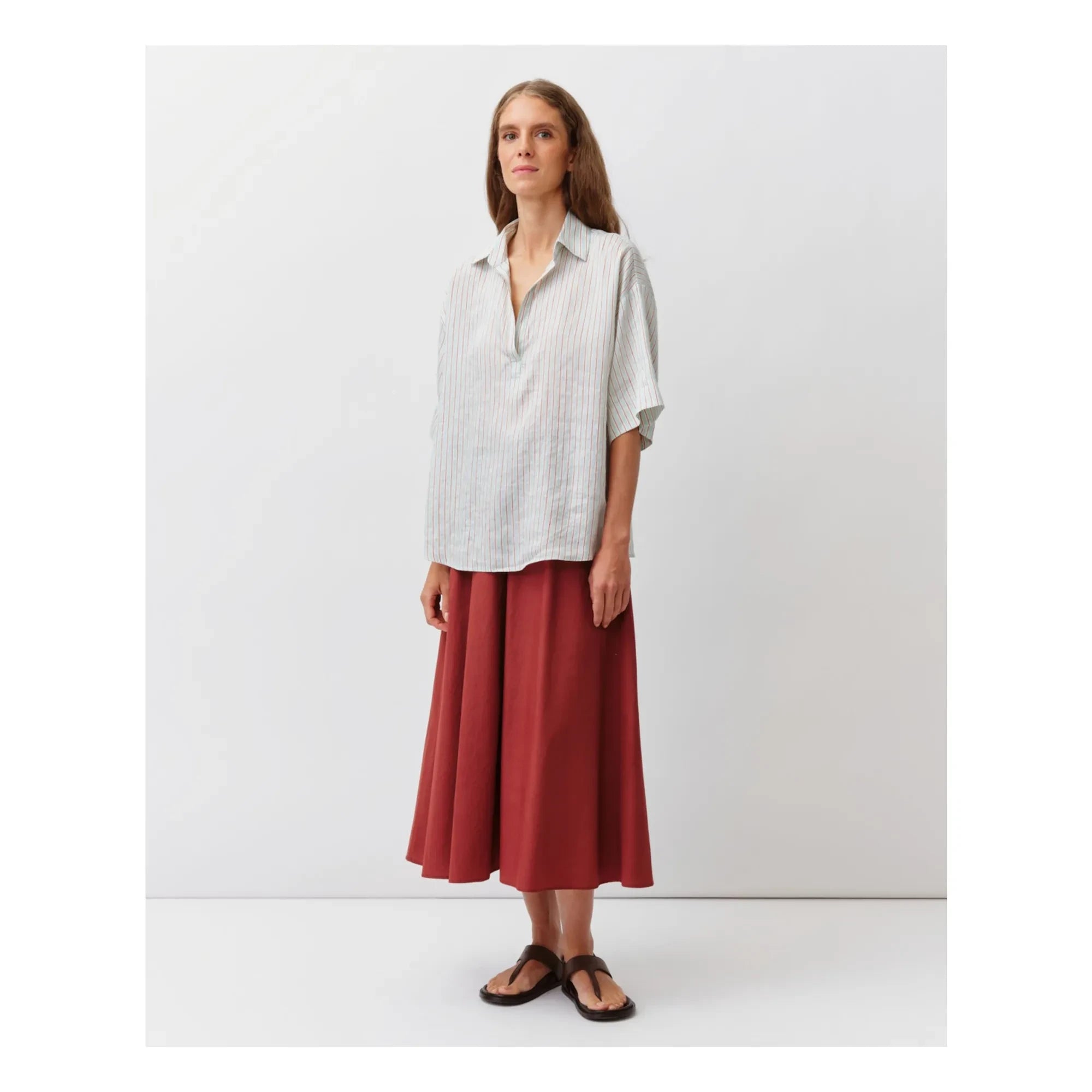 Diega - Camisa Tifana | Rojo teja