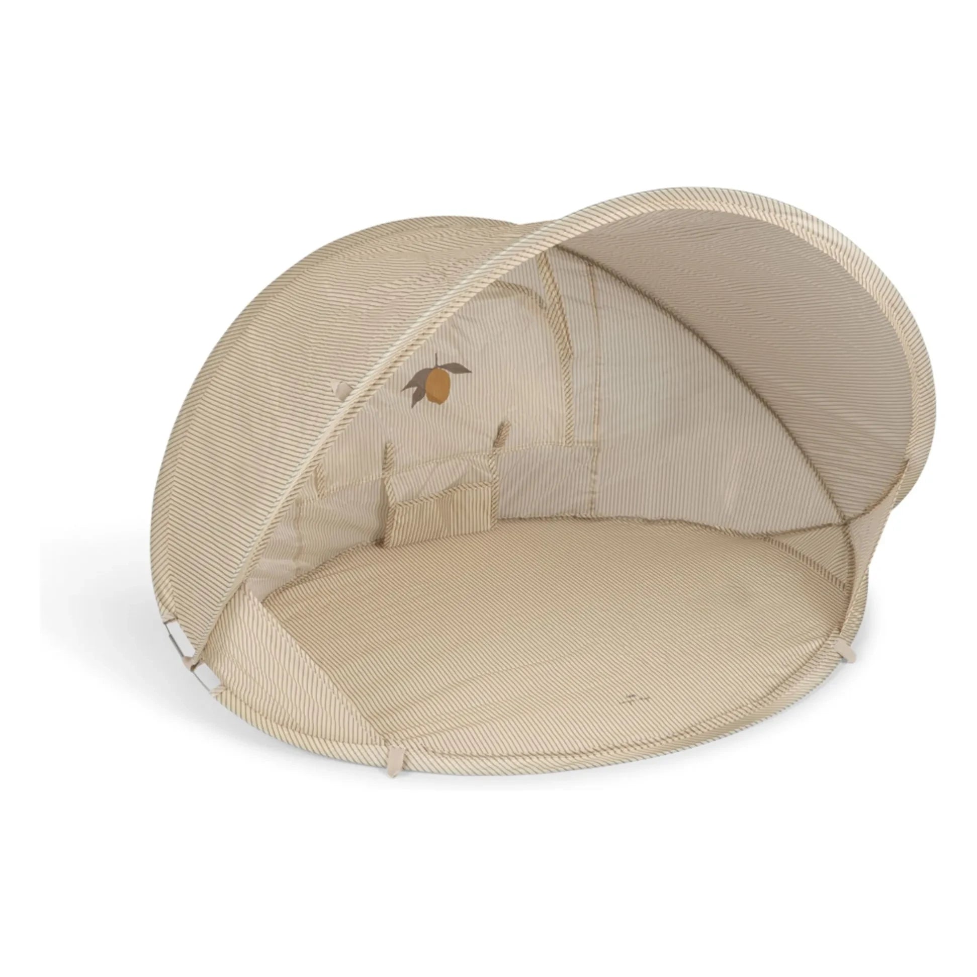 Konges Sløjd - Tienda de playa plegable pequeña Tea Stripe | Beige