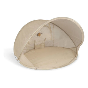 Konges Sløjd - Tienda de playa plegable pequeña Tea Stripe | Beige