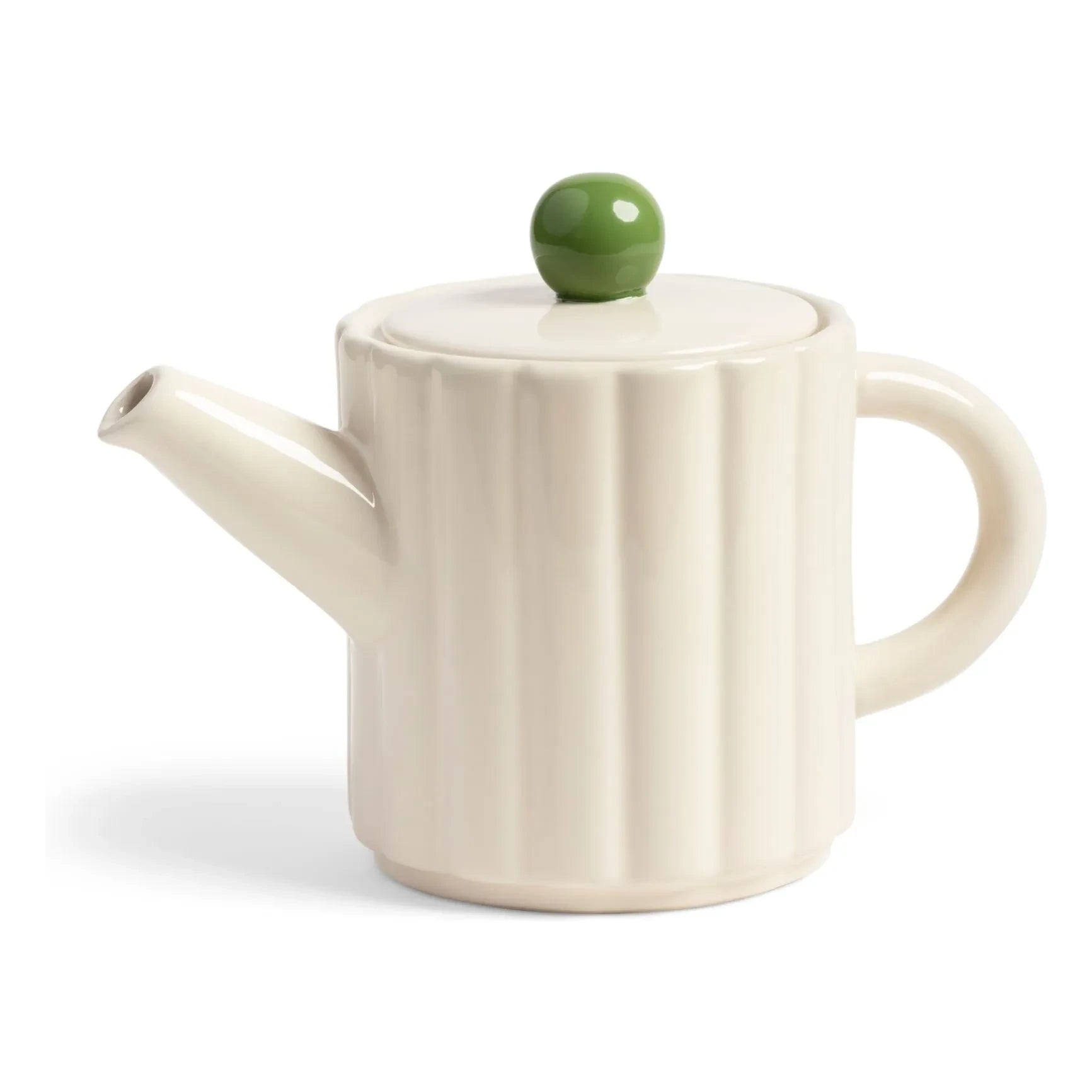 &Klevering - Tetera de gres Tube | Crema